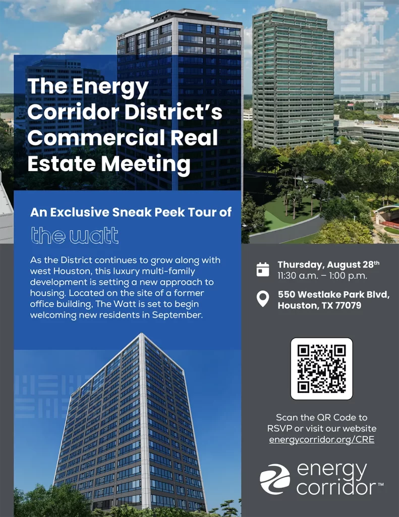 The Energy Corridor District’s Commercial Real Estate Meeting - August 28, 2025